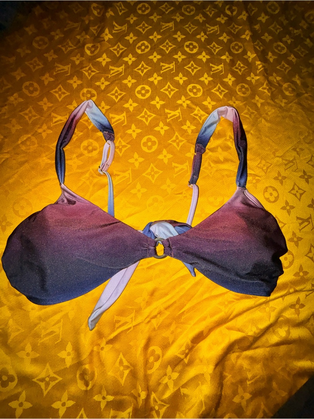 Cupshe Ombre Purple Pink Blue Bikini Set - Picture 4 of 6